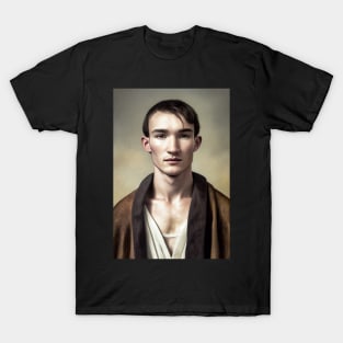 The Sad Gaze of a Young Man from the Past T-Shirt